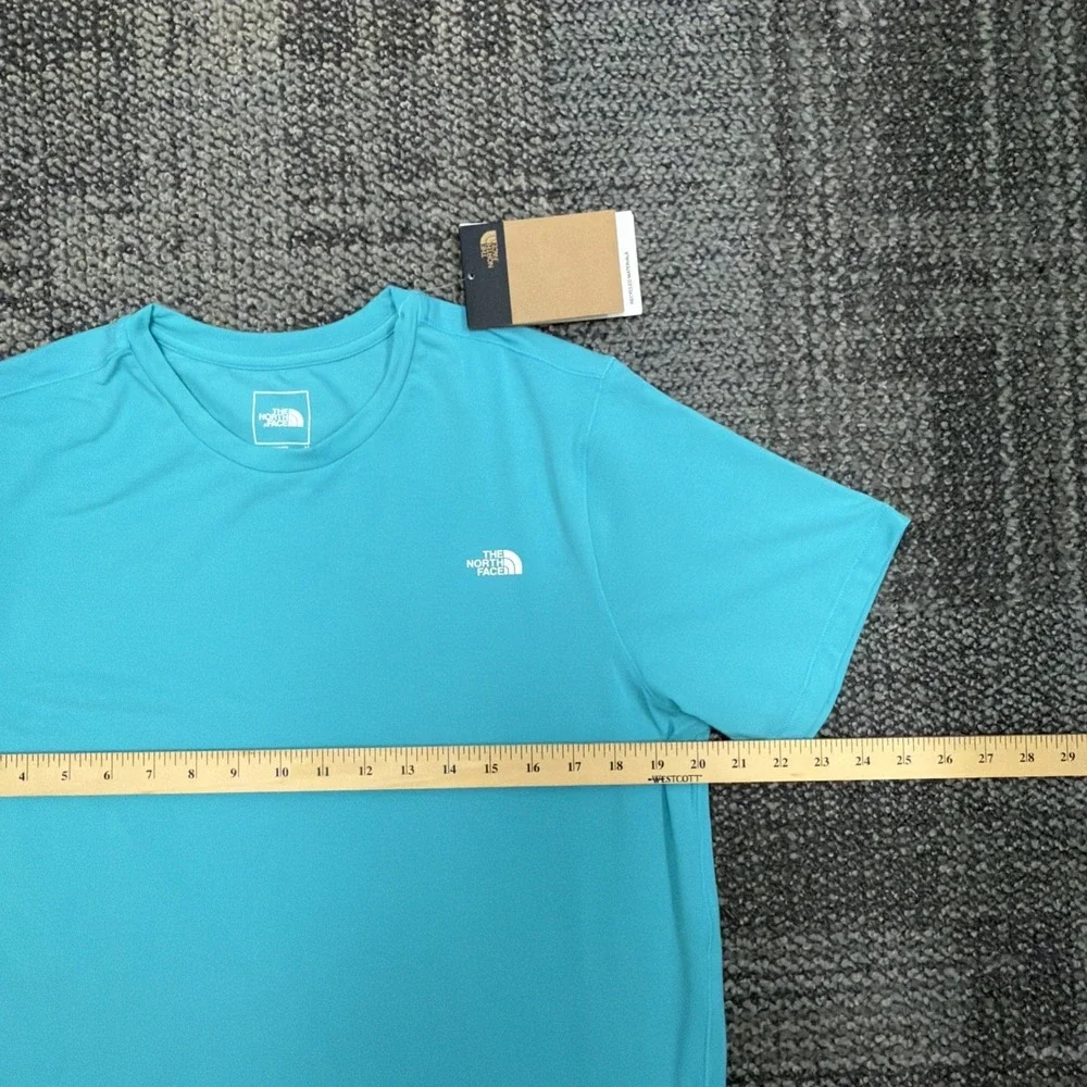 New The North Face Men's Medium Galactic Blue Adventure Tee Short Sleeve‎ Shirt